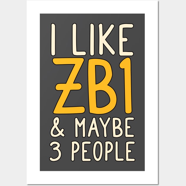 Zero base one I like zb1 and maybe 3 people typography zerose | Morcaworks Wall Art by Oricca